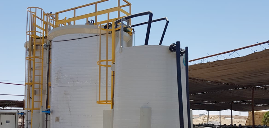 מתקן לטיפול במי שפכים ברפתות